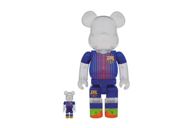 FC Barcelona Medicom Toy BEARBRICKs 100 400 1000 percent april 24 2018 release date info drop