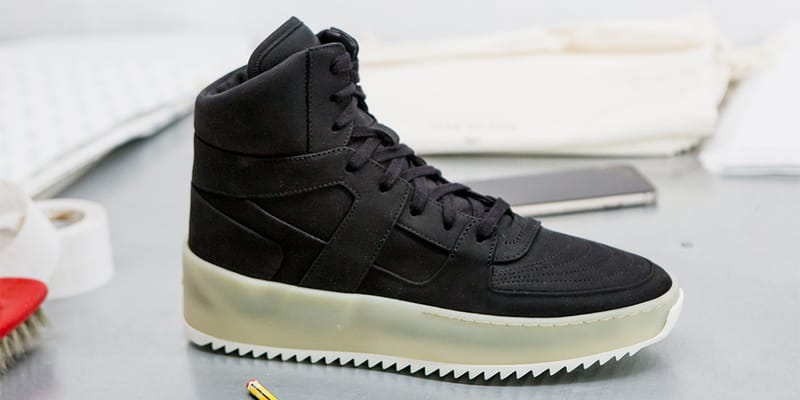 fear of god military sneaker black gum