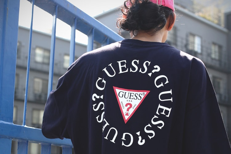 FREAKS STORE Links With GUESS for Oversized T-Shirts