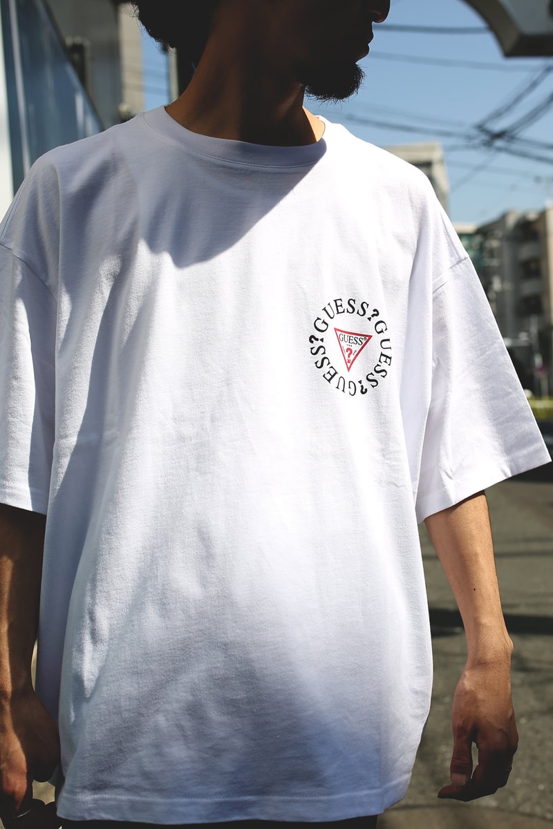 FREAKS STORE GUESS Big T Shirt tee white black april 2018 release date info drop oversized japan collaboration