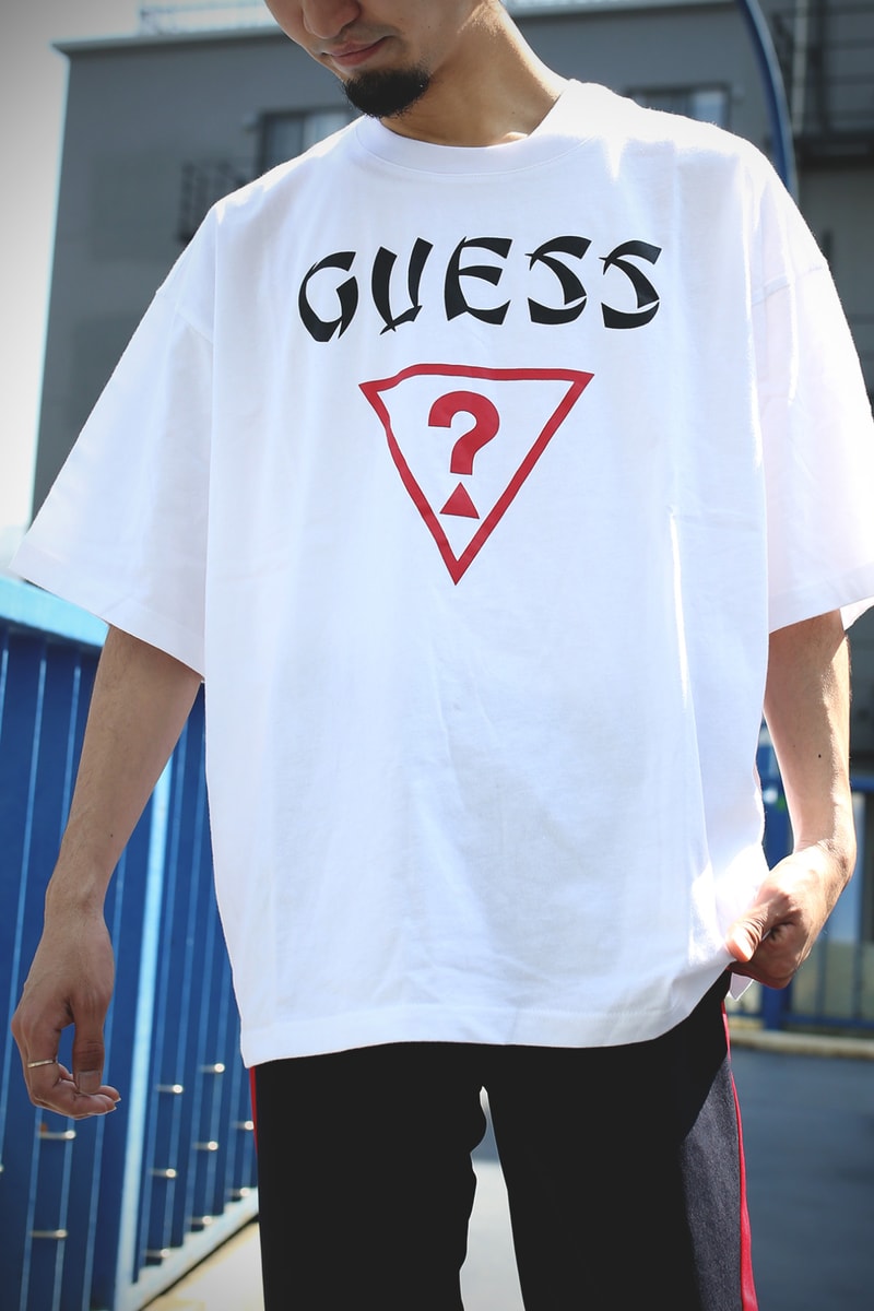 FREAKS STORE GUESS Big T Shirt tee white black april 2018 release date info drop oversized japan collaboration
