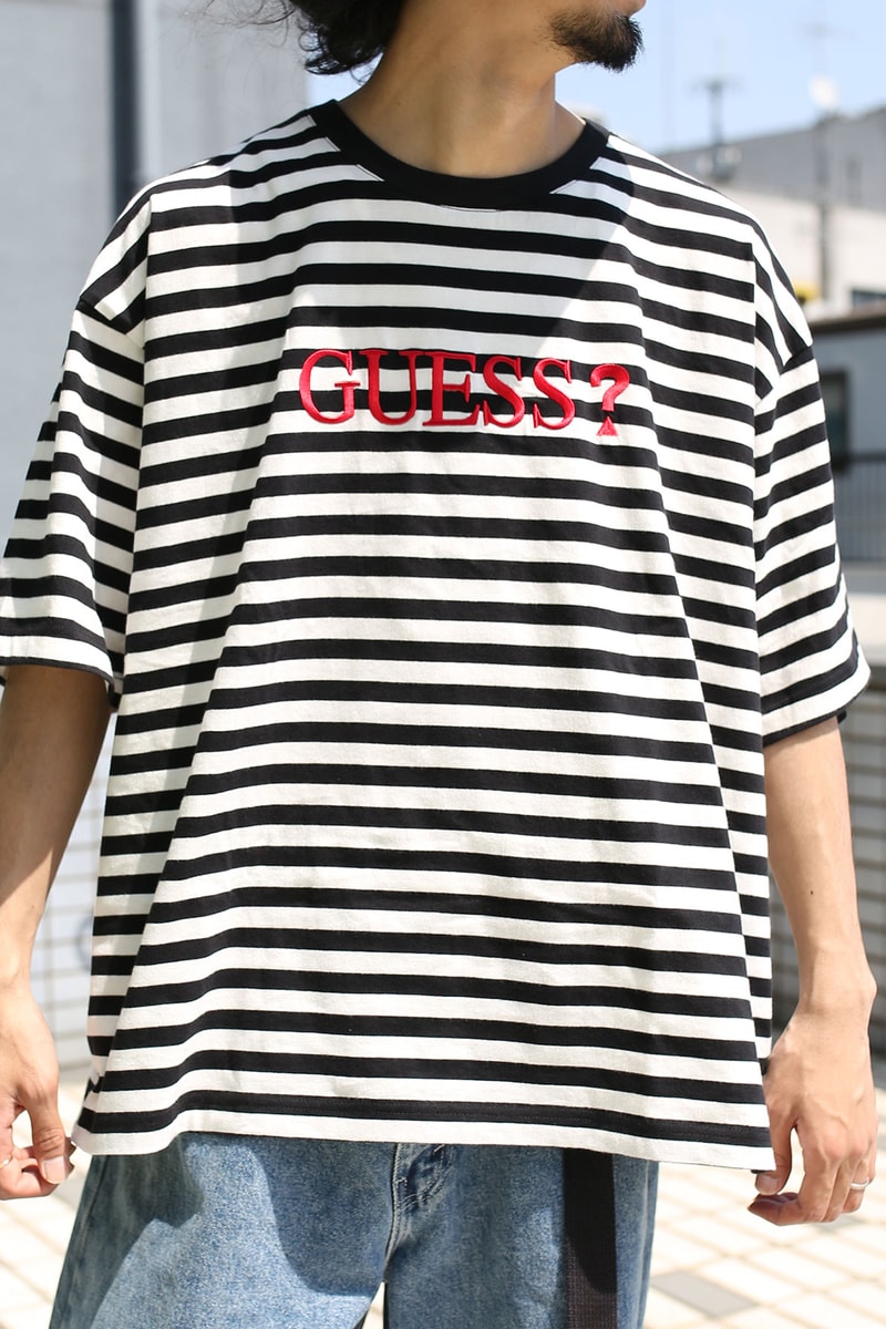 FREAKS STORE GUESS Big T Shirt tee white black april 2018 release date info drop oversized japan collaboration