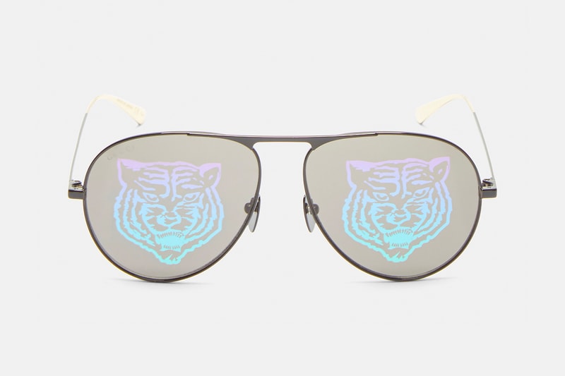 Gucci Aviator Iridescent Tiger Prints Sunglasses shades release info accessories