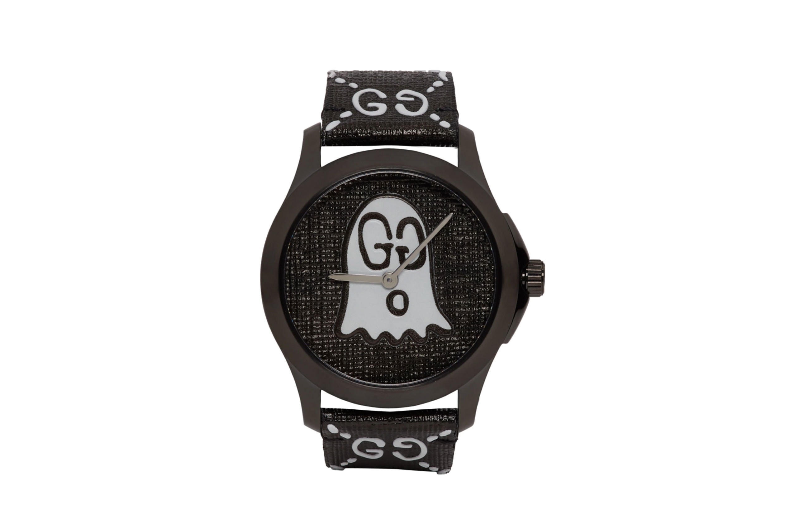 Black G-Timeless GucciGhost Watch release info accessories watches