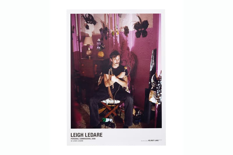 Helmut Lang Leigh Ledare Artist Series T-Shirts collection posters price