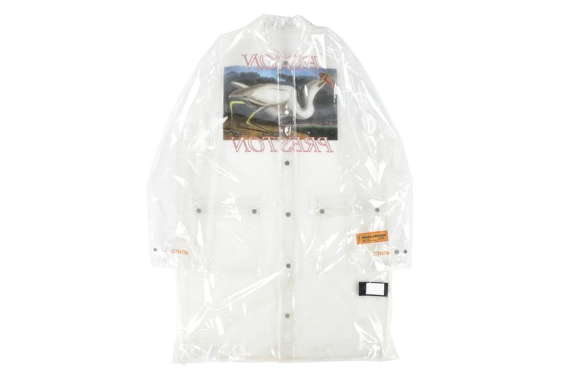 Heron Preston Drops Fully Transparent PVC Raincoat
