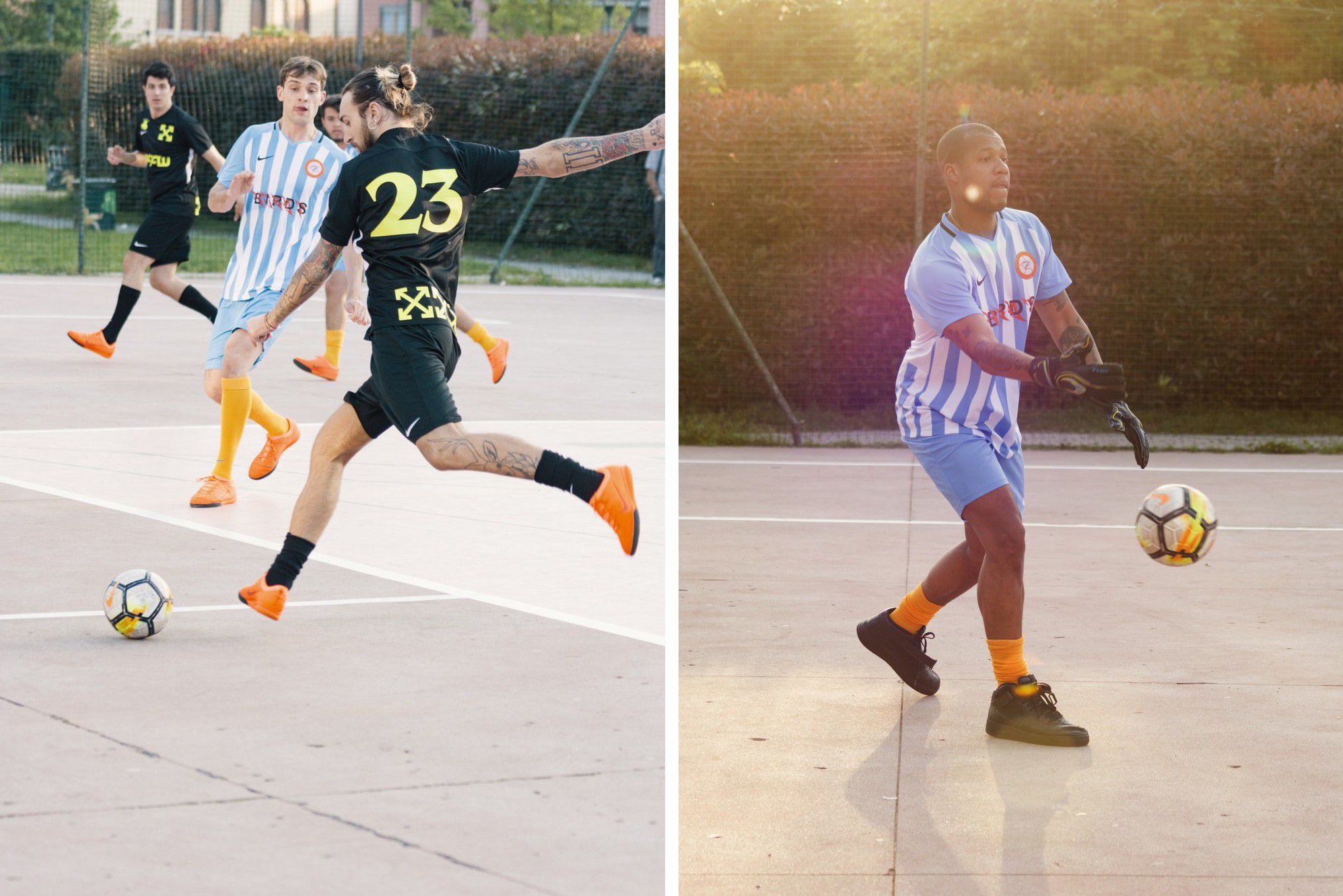 Heron Preston vs Off-White™ Soccer Game Recap Nike Brothers of the World Milan Football