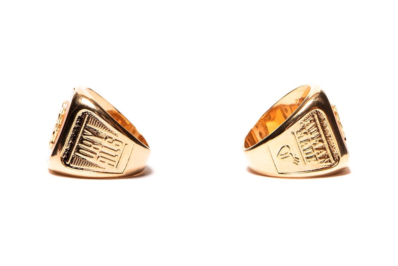HUMAN MADE Spring Summer 2018 Gold College Triple Rings
