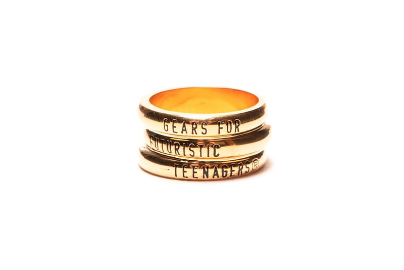 HUMAN MADE Spring Summer 2018 Gold College Triple Rings