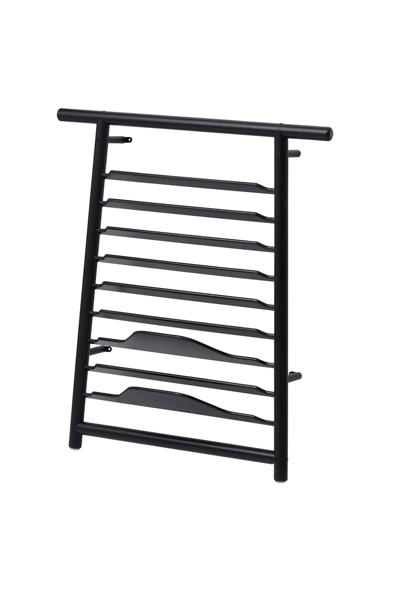Stampd ikea chris stamp SPÄNST collaborative collection furniture hat skateboard basketball hoop desk table stand armchair wardrobe light sticks duffel bag clothes rack box cushion cover water bottle travel towel noticeboard