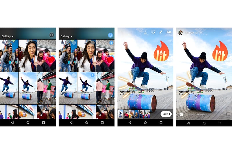 Instagram Stories Now Allows Sharing of Multiple Photos & Videos at Once on Android
