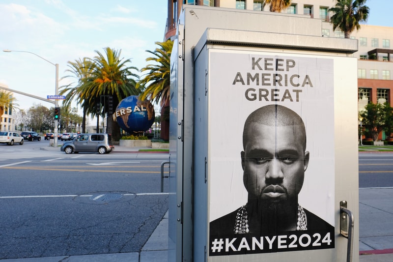 Kanye West Keep America Great Posters Trump NYC Chicago Los Angeles LA  Album Leak Single Music Video EP Mixtape Download Stream Discography 2018 Live Show Performance Tour Dates Album Review Tracklist Remix