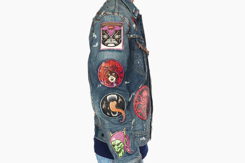 KAPITAL Marvel Heroes Villains Denim Trucker Jackets release info captain america spiderman thor the hulk venom