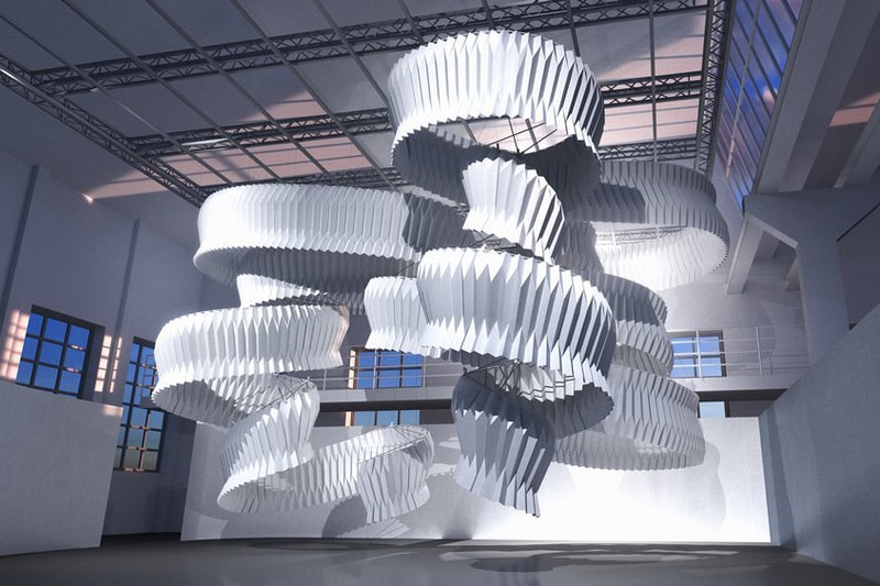 kengo kuma breathing sculpture milan design week air pollution installation art artwork