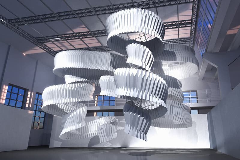 kengo kuma breathing sculpture milan design week air pollution installation art artwork