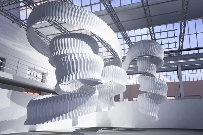 kengo kuma breathing sculpture milan design week air pollution installation art artwork