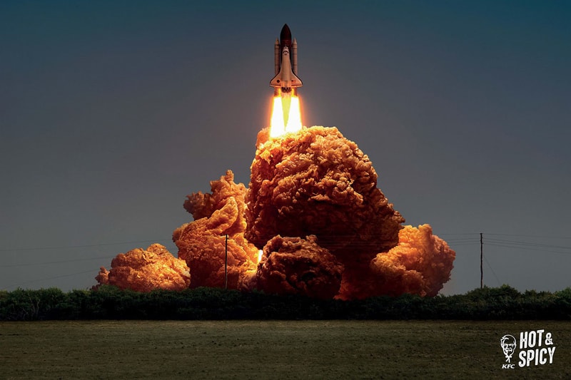KFC Hong Kong Hot Spicy Fried Chicken Fiery Explosions ad campaign ogilvy mather