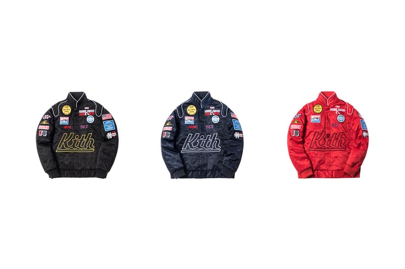 KITH Racing Collection Closer Look jacket pants t shirt hoodie leggings bra fashion 2018