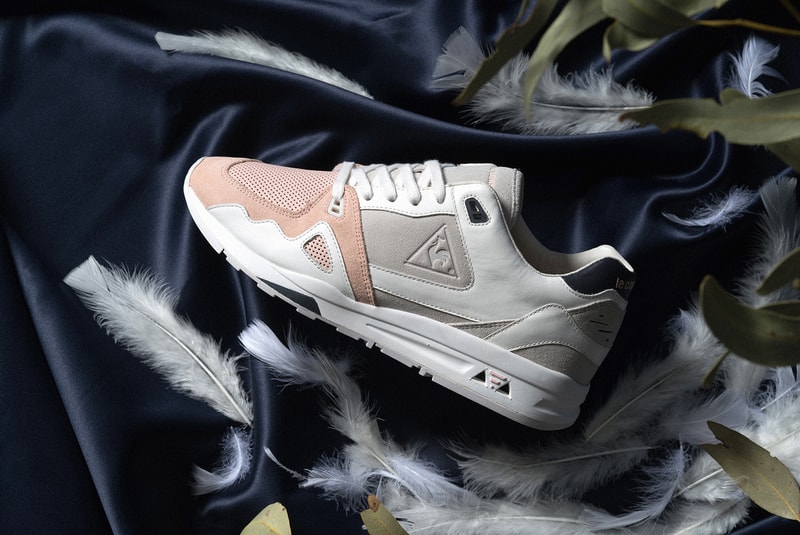 Le Coq Sportif Highs and Lows Collaboration Kicks Sneakers Trainers Shoes Closer Look Pink Grey Navy Colorway Swans LCS R 1000