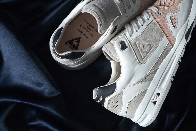 Le Coq Sportif Highs and Lows Collaboration Kicks Sneakers Trainers Shoes Closer Look Pink Grey Navy Colorway Swans LCS R 1000