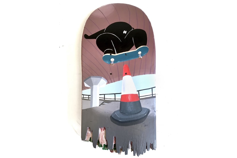 long live southbank blondey mccoy haroshi james jarvis gaurab thakali stolenspace gallery skateboarding art artwork painting illustration