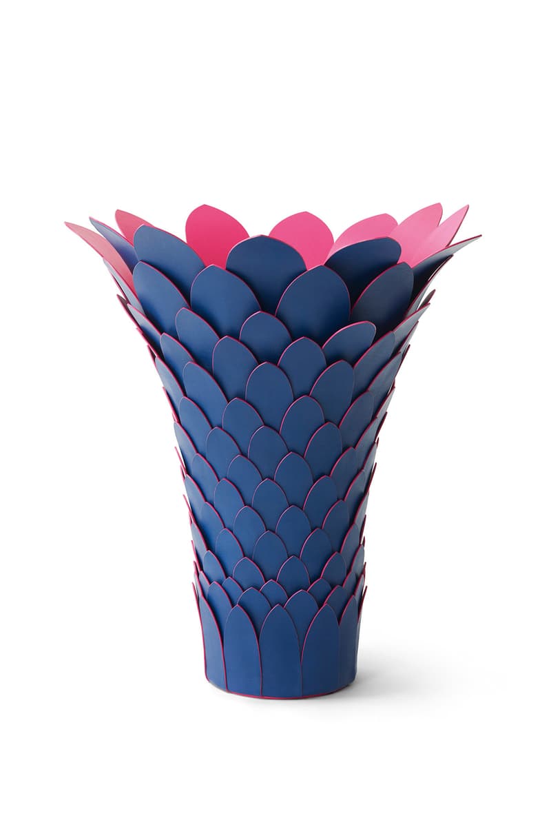 Louis Vuitton Les Petits Nomades home goods collection artists objects Humberto Fernando Campana Atelier Oi Patricia Urquiola marcel wanders André Fu chair mirror flowers vase pillow leather glass milan italy april 17 2018