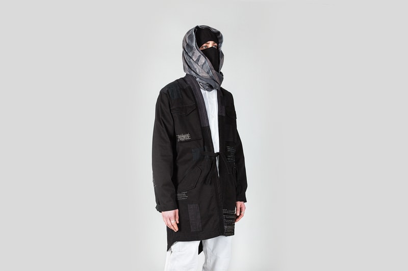 maharishi "maha Boro" Spring/Summer 2018 Lookbook Collection Kimono Baseball Shirt Crew Sweat T-Shirts Cargo Pants How to Buy cop purchase Japan Japanese London streetwear