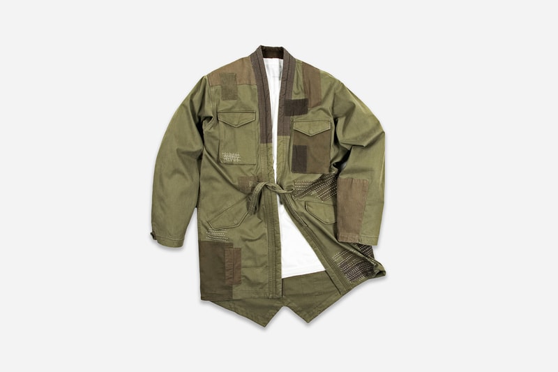 maharishi "maha Boro" Spring/Summer 2018 Lookbook Collection Kimono Baseball Shirt Crew Sweat T-Shirts Cargo Pants How to Buy cop purchase Japan Japanese London streetwear