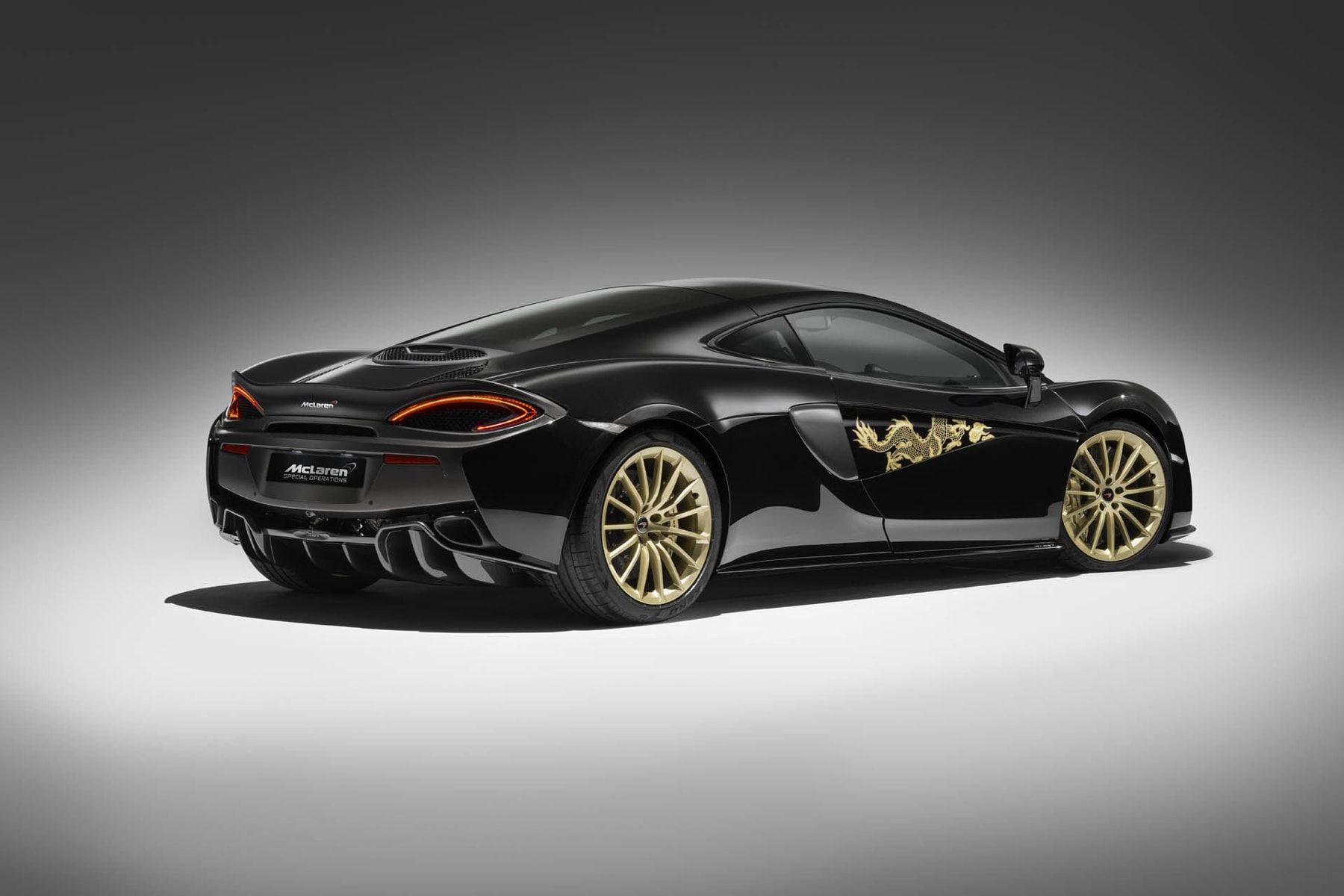 McLaren 570GT MSO Cabbeen Collection dragon china obsidian black gold