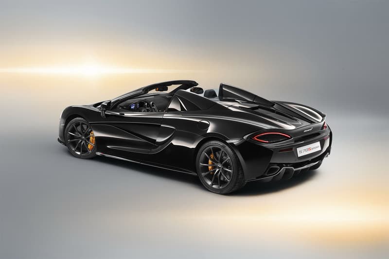 McLaren 570S Spider Onyx Black Design Edition Carbon Alcantara Orange nappa leather custom car bespoke customer price