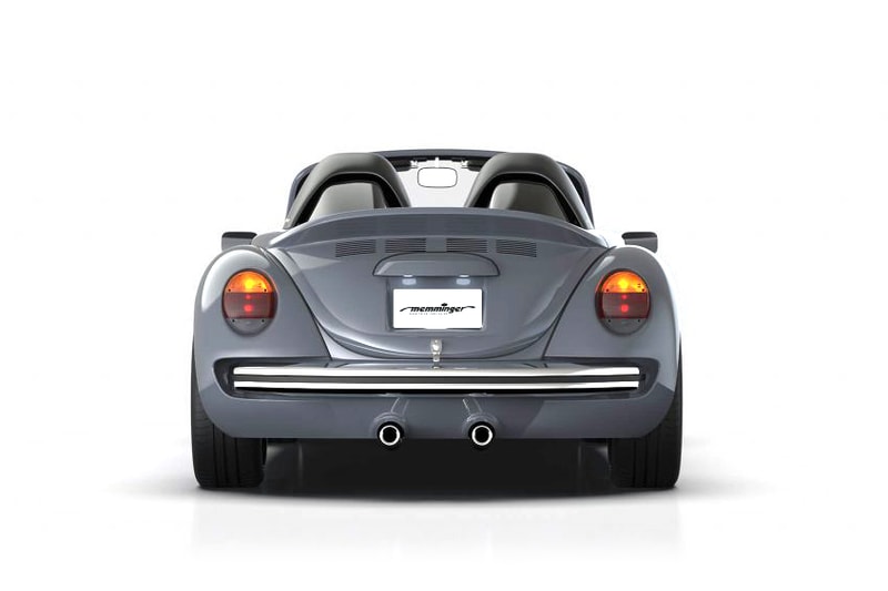 Memminger Beetle Roadster 2.7 Air-Cooled Boxer Engine 210 HP 125 mph Inspired Beetle Horsepower Five-Speed Gearbox Custom Bodywork Welded Tubular Steel Frame Tartan-Lined Racing Seats 911 Disc Brakes Lightweight 18-Inch Alloy Wheels Volkswagen Dealership For Sale Rental Concept