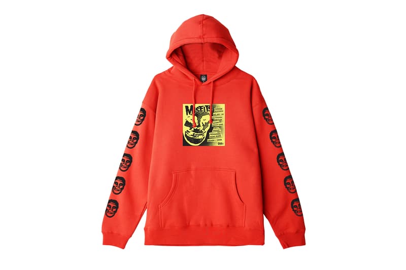 OBEY misfits collaboration capsule collection drop april 13 2018 custom 17 skate deck jacket shirt hoodie