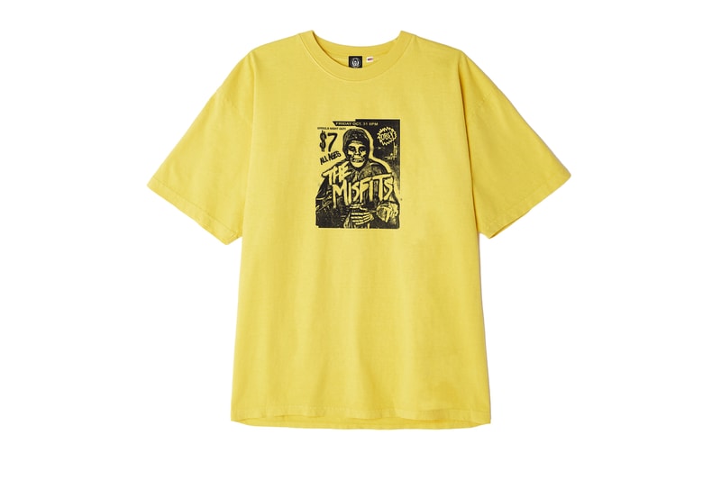 OBEY misfits collaboration capsule collection drop april 13 2018 custom 17 skate deck jacket shirt hoodie