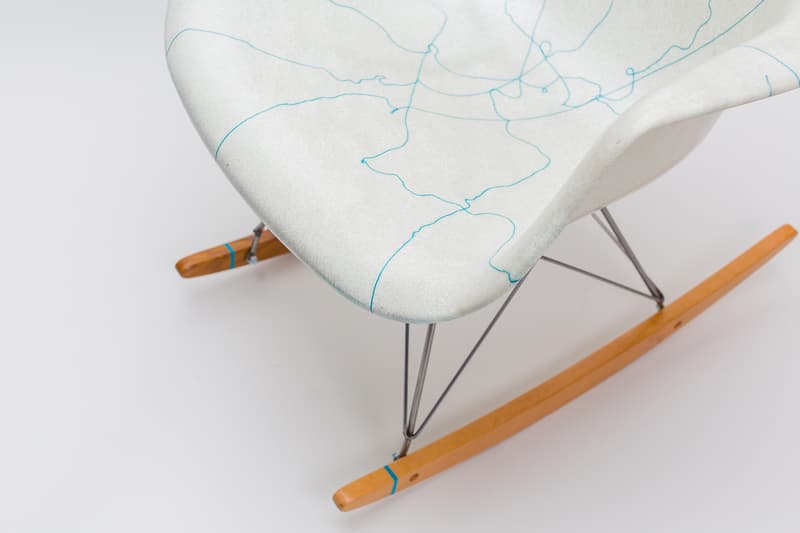 Modernica x Stance Chair Collaboration White Blue Socks Case Study Arm Shell rocker How to Buy Cop Purchase Release Details Information
