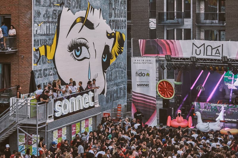mural festival 2018 street art michael reeder drew meritt tristan eaton ben eine sandra chevrier poni cryptik saner smithe one demsky whatisadam LSNR waxhead stare cyrielle tremblay jeremy shantz