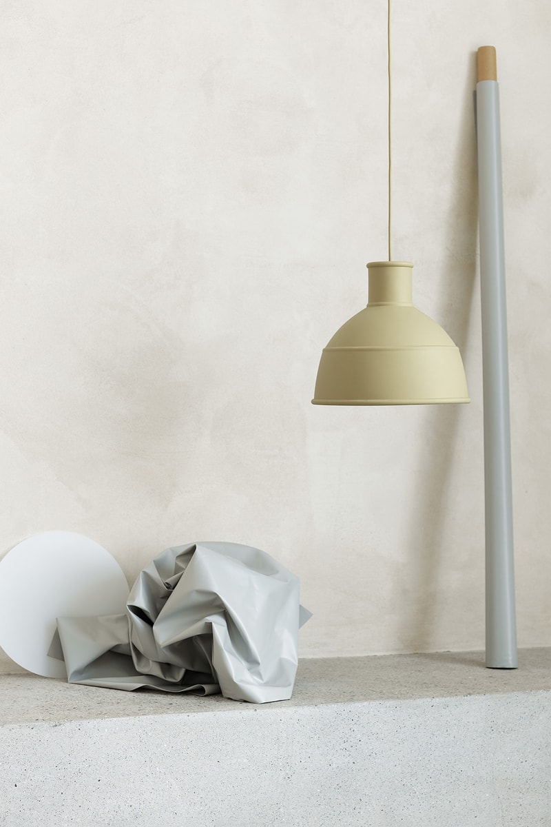 Muuto "New Perspectives" Collection Furniture Base Table High Pendant Lamp Enfold Sideboard Oslo 3-Seater Corner Sofa Pouf The Dots Metal Workshop Coffee Table