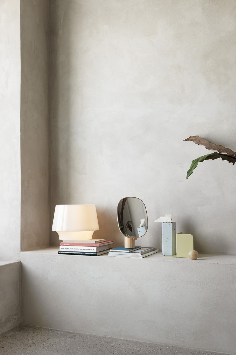 Muuto "New Perspectives" Collection Furniture Base Table High Pendant Lamp Enfold Sideboard Oslo 3-Seater Corner Sofa Pouf The Dots Metal Workshop Coffee Table