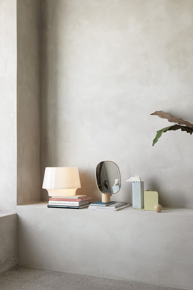 Muuto "New Perspectives" Collection Furniture Base Table High Pendant Lamp Enfold Sideboard Oslo 3-Seater Corner Sofa Pouf The Dots Metal Workshop Coffee Table