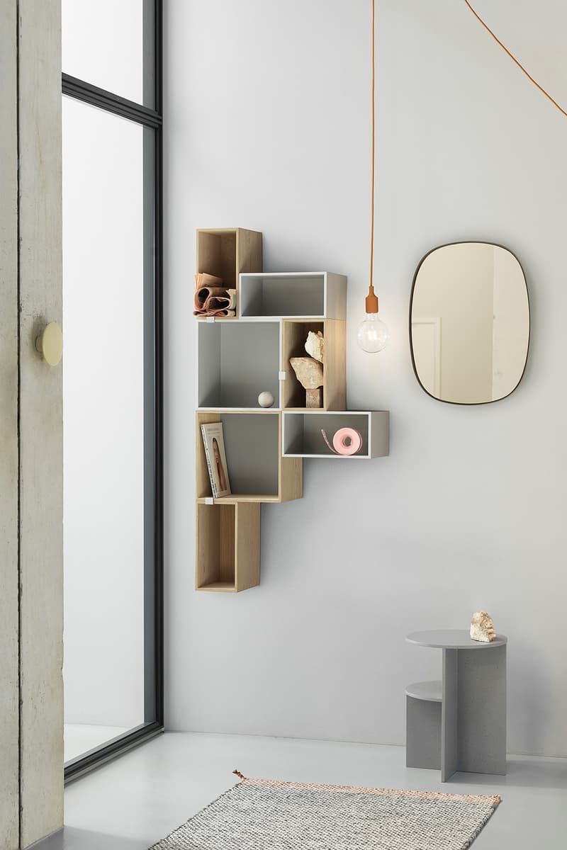 Muuto "New Perspectives" Collection Furniture Base Table High Pendant Lamp Enfold Sideboard Oslo 3-Seater Corner Sofa Pouf The Dots Metal Workshop Coffee Table