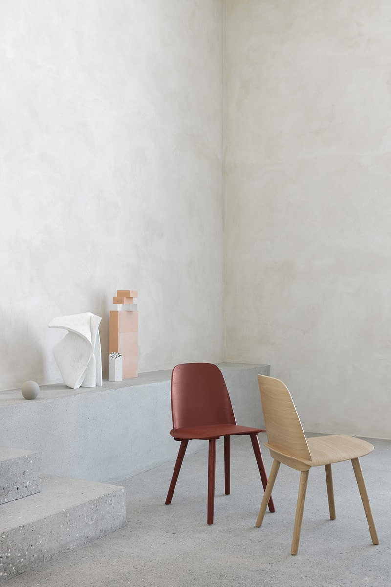Muuto "New Perspectives" Collection Furniture Base Table High Pendant Lamp Enfold Sideboard Oslo 3-Seater Corner Sofa Pouf The Dots Metal Workshop Coffee Table