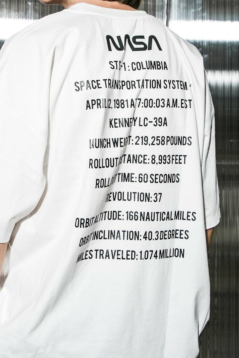 NASA monkey time Oversized T Shirt Collaboration release date info drop white black apollo 11 beauty youth united arrows april 28 may 2018 drop release date info japan