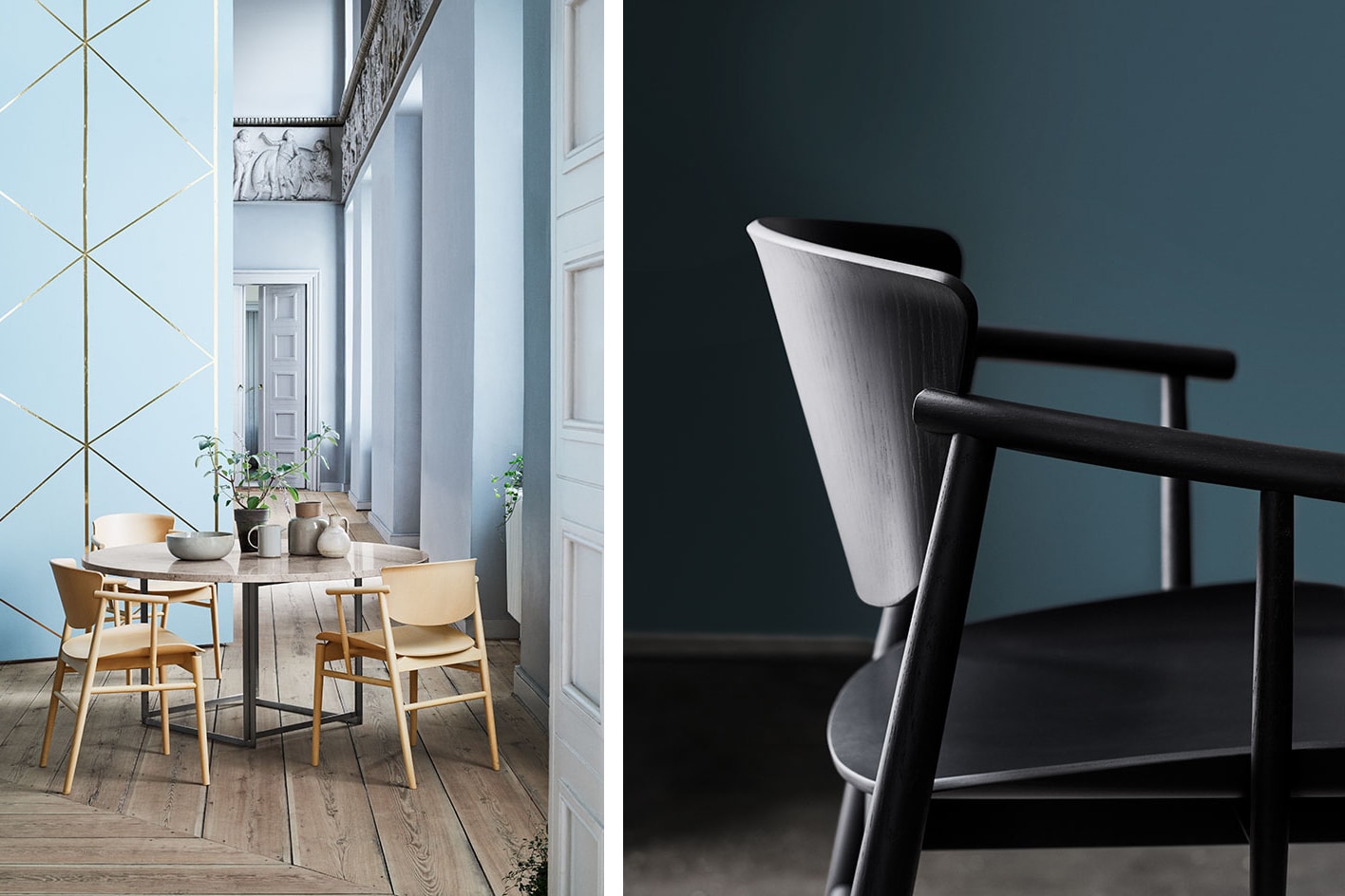 Nendo Fritz Hansen N01 Dining Chair Collaboration Design Salone del Mobile