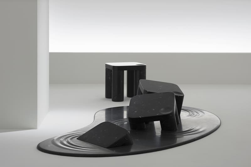 Nendo into marble installation marsotto edizioni milan design week 2018 furniture