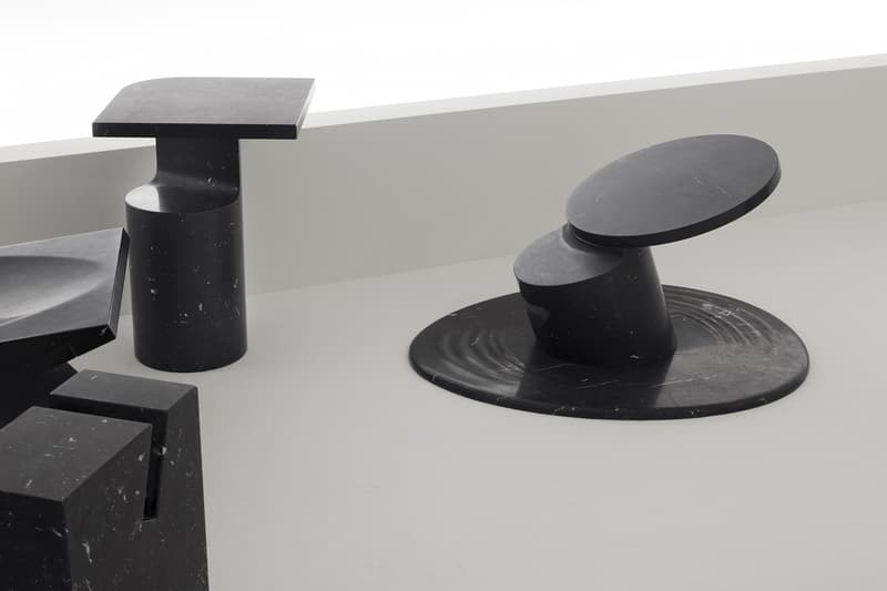 Nendo into marble installation marsotto edizioni milan design week 2018 furniture