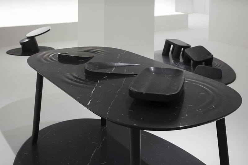 Nendo into marble installation marsotto edizioni milan design week 2018 furniture