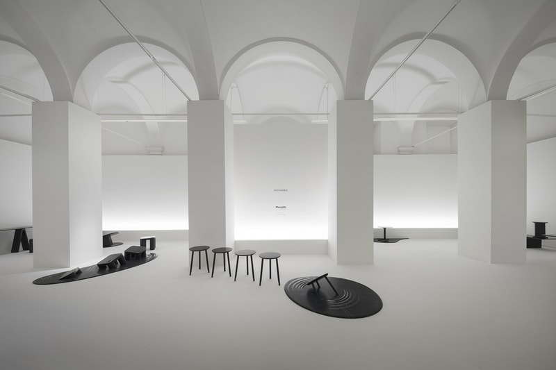 Nendo into marble installation marsotto edizioni milan design week 2018 furniture