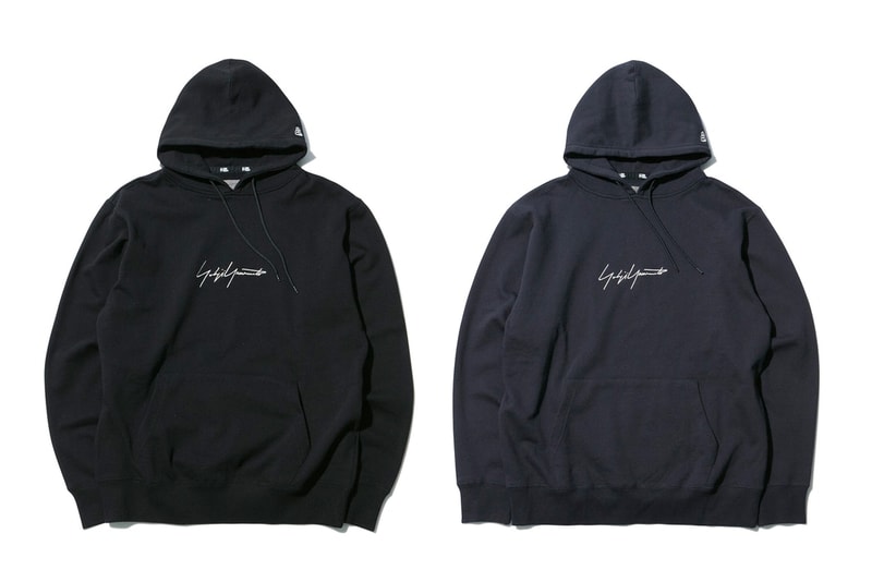 Yohji Yamamoto New Era spring summer 2018 collaboration collection line drop release japan hat coaches jacket hoodie tee shirt floral flower black navy branding logo april 18