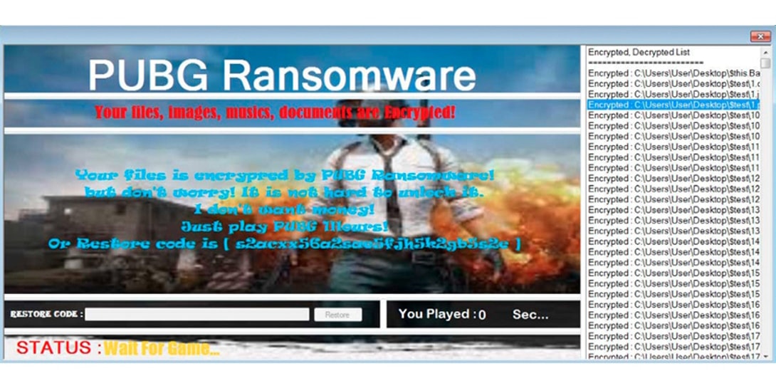 New Malware Ransomware Force Play PlayerUnknown’s Battlegrounds