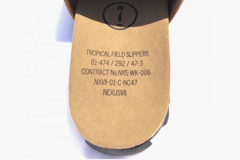 NEXUSVII. Tropical Field Slipper black brown red slides release info