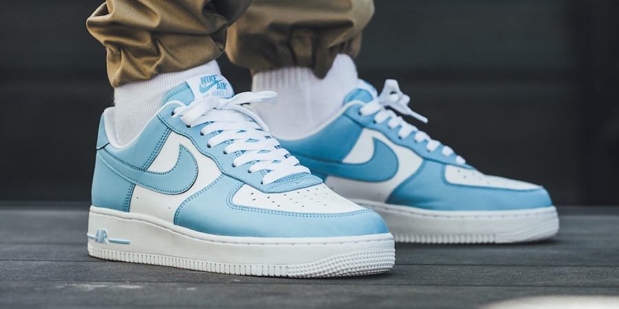 white air force 1 with blue